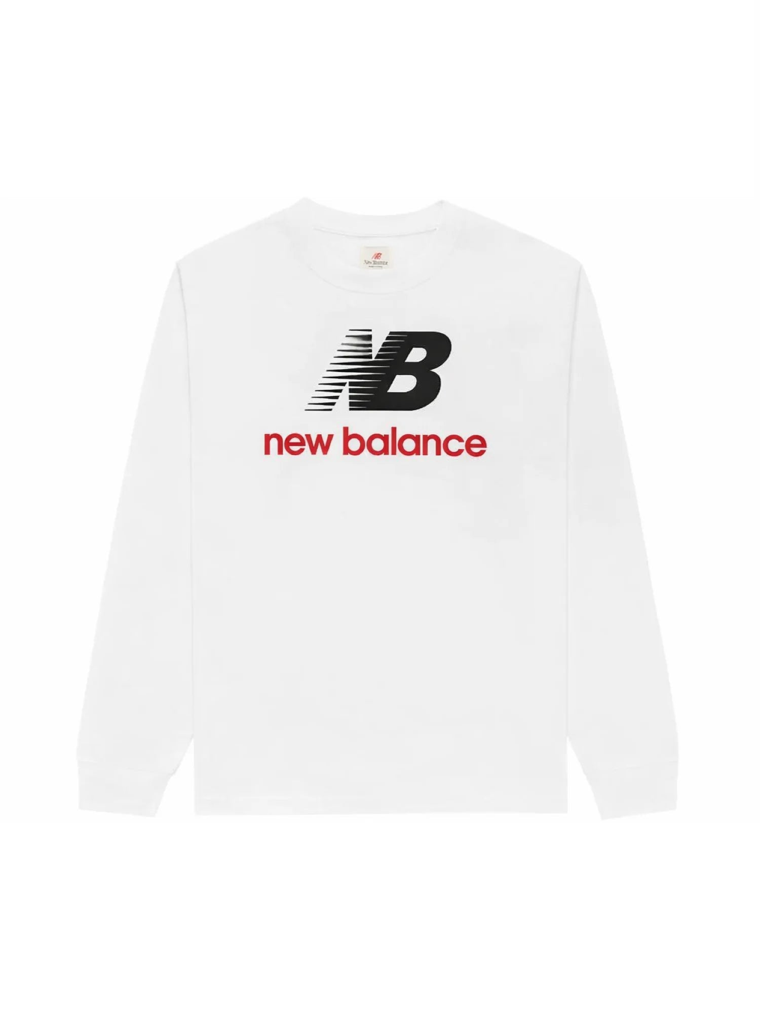 New Balance T-shirt manica lunga con logo bianco LAKB0254 BWE NEW BALANCE 