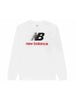 New Balance T-shirt manica lunga con logo bianco
