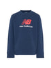 New Balance T-shirt manica lunga con logo blu