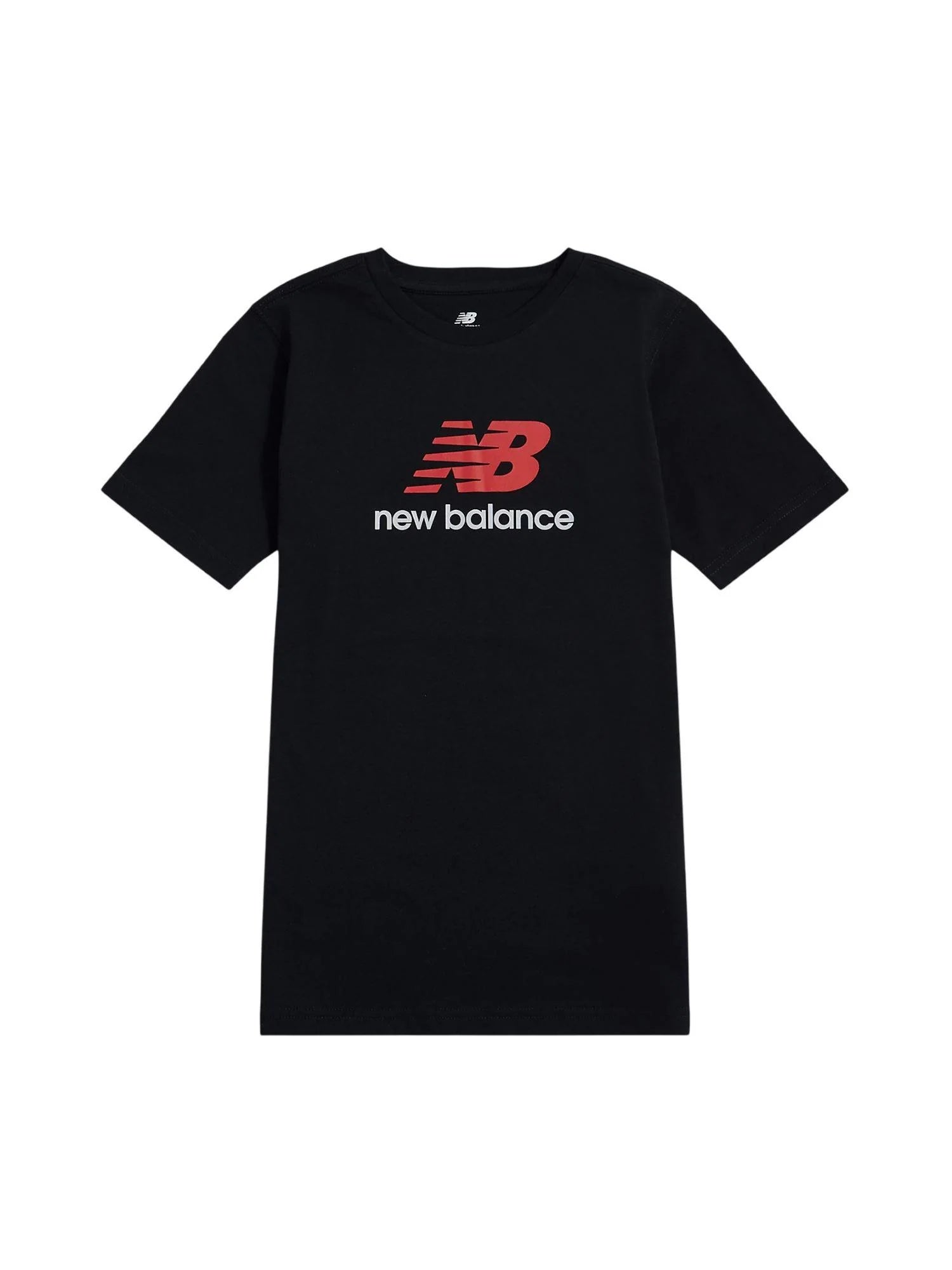 New Balance T-shirt bambino manica corta con logo nero LAKB0297 BK NEW BALANCE 
