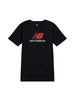 New Balance T-shirt bambino manica corta con logo nero