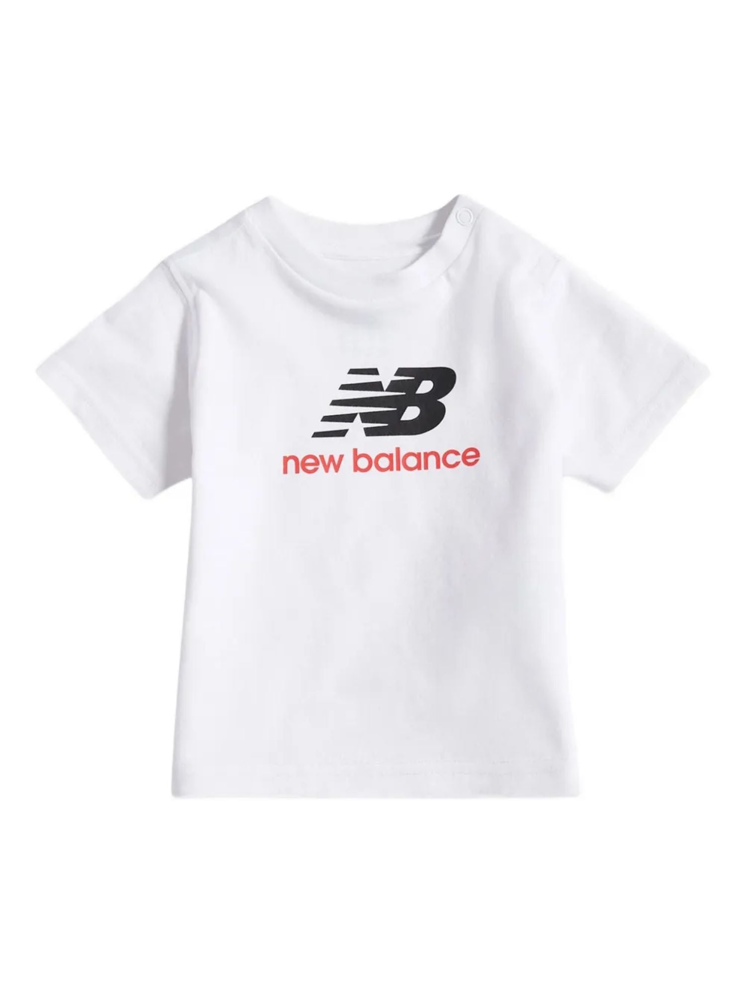 New Balance T-shirt bambino manica corta con logo bianco LAKB0297 BWE NEW BALANCE 