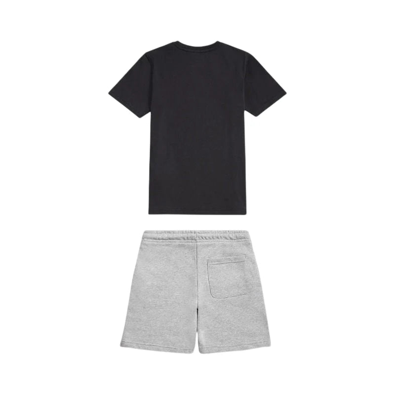 New Balance completo estivo bambino con logo nero grigio LAKB0318 BK NEW BALANCE 