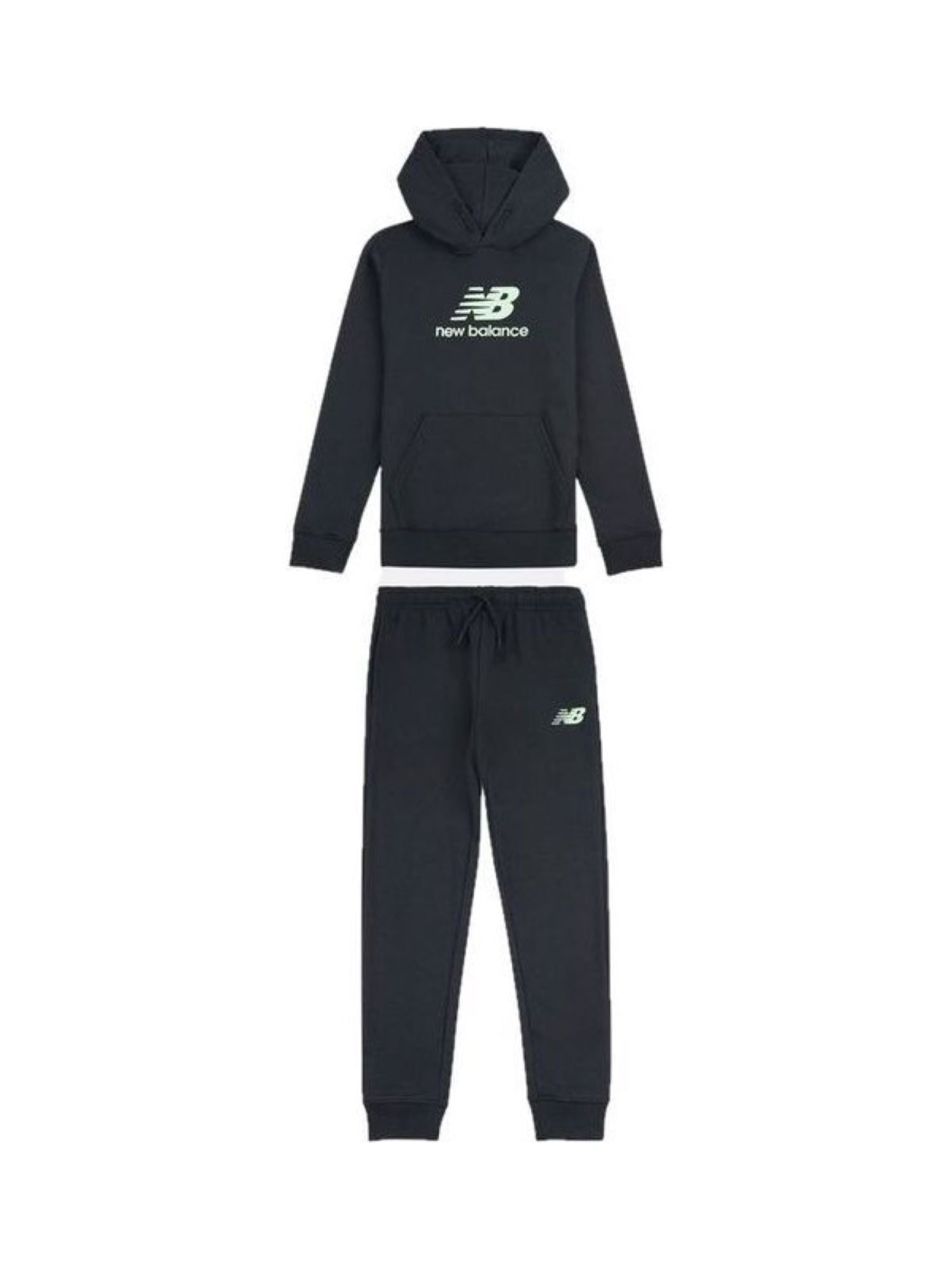 New Balance completo bambino felpa e pantaloni nero LAKB0322 BK NEW BALANCE 