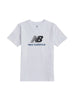 New Balance T-shirt bambina manica corta con logo bianco