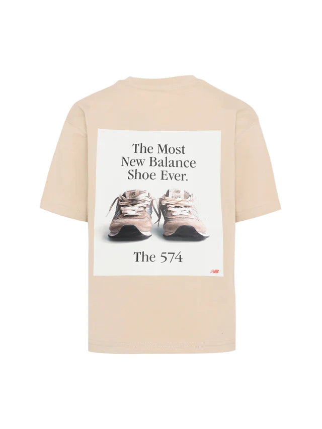 New Balance T-shirt bambino manica corta beige YT61A21A TWF NEW BALANCE 