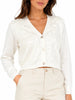 Opificio cardigan donna con paillettes panna