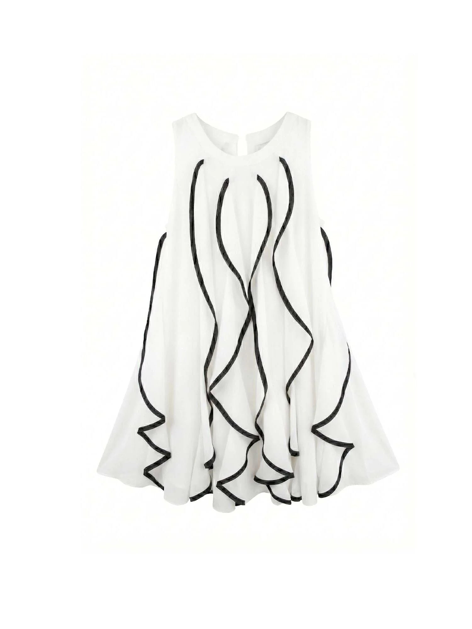 Patrizia Pepe abito bambina in georgette con rouches bianco latte 7A0612-A643 F2NS PATRIZIA PEPE 