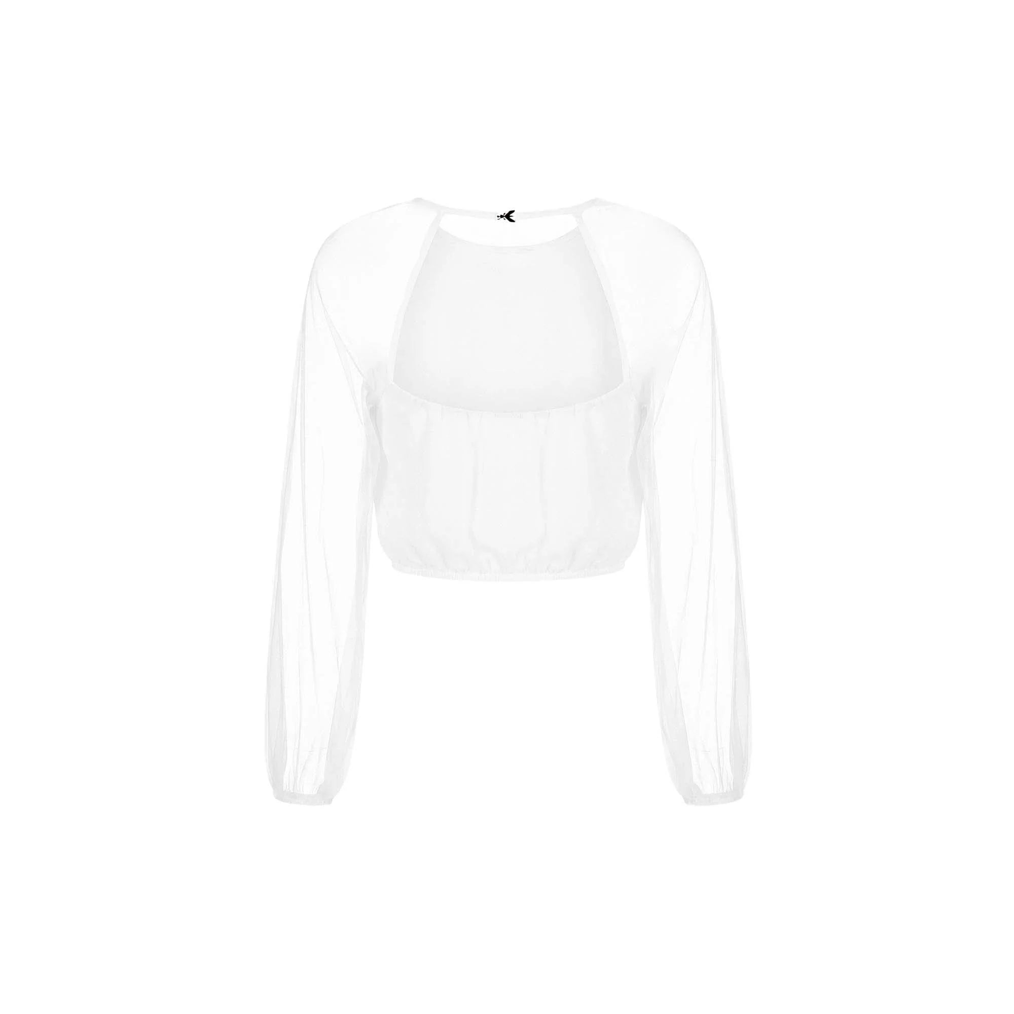 Patrizia Pepe blusa bambina in georgette panna 7C0276-A643 W146 PATRIZIA PEPE 