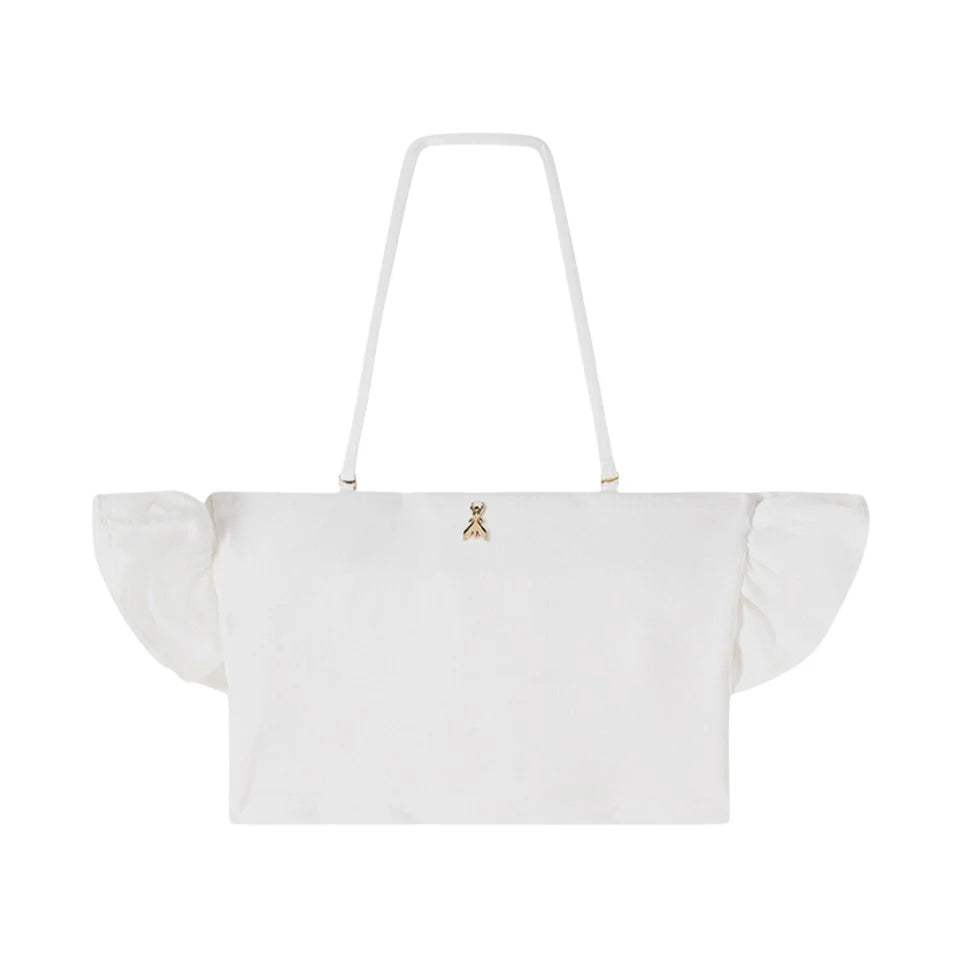 Patrizia Pepe top crop con rouches bianco 7M0970-A562 W146 PATRIZIA PEPE 
