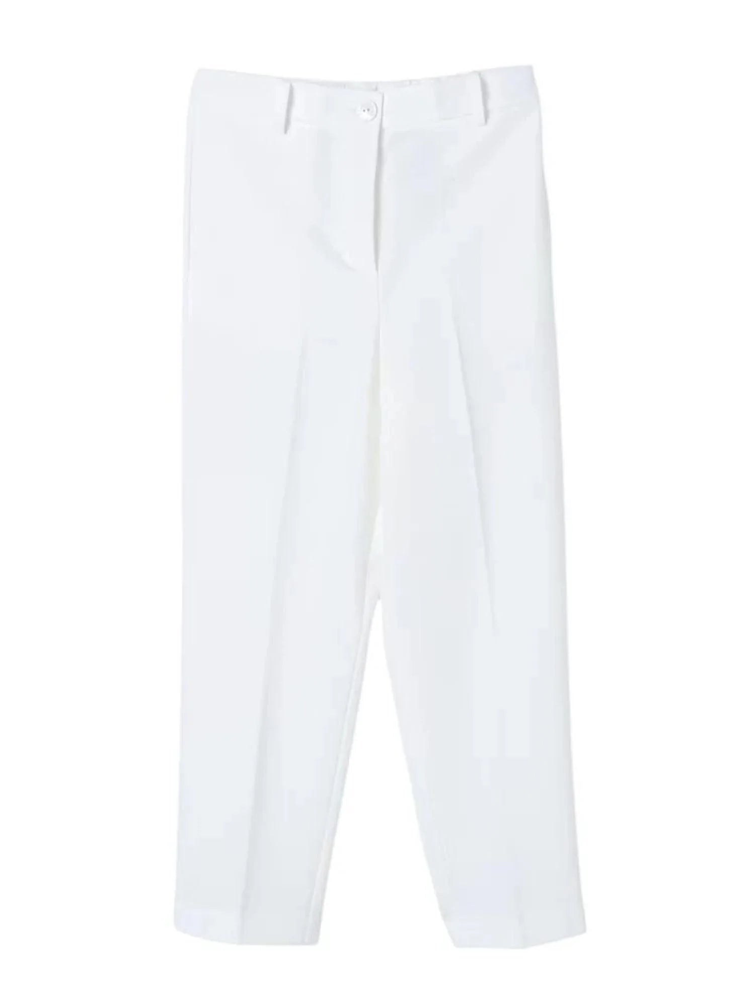 Patrizia Pepe pantaloni bambina vita alta slim panna 7P0295-A555 W146 PATRIZIA PEPE 
