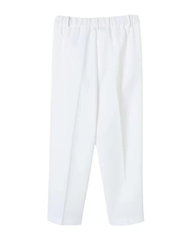 Patrizia Pepe pantaloni bambina vita alta slim panna 7P0295-A555 W146 PATRIZIA PEPE 