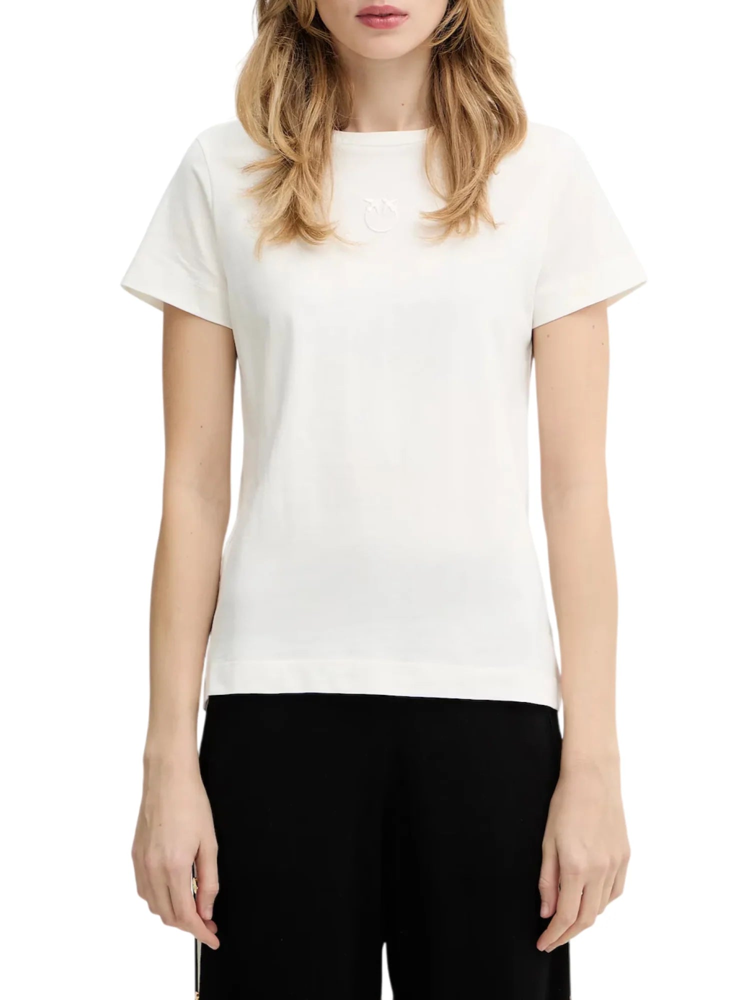 Pinko T-shirt donna Bussolotto manica corta bianco 100355-A339 Z05 PINKO 