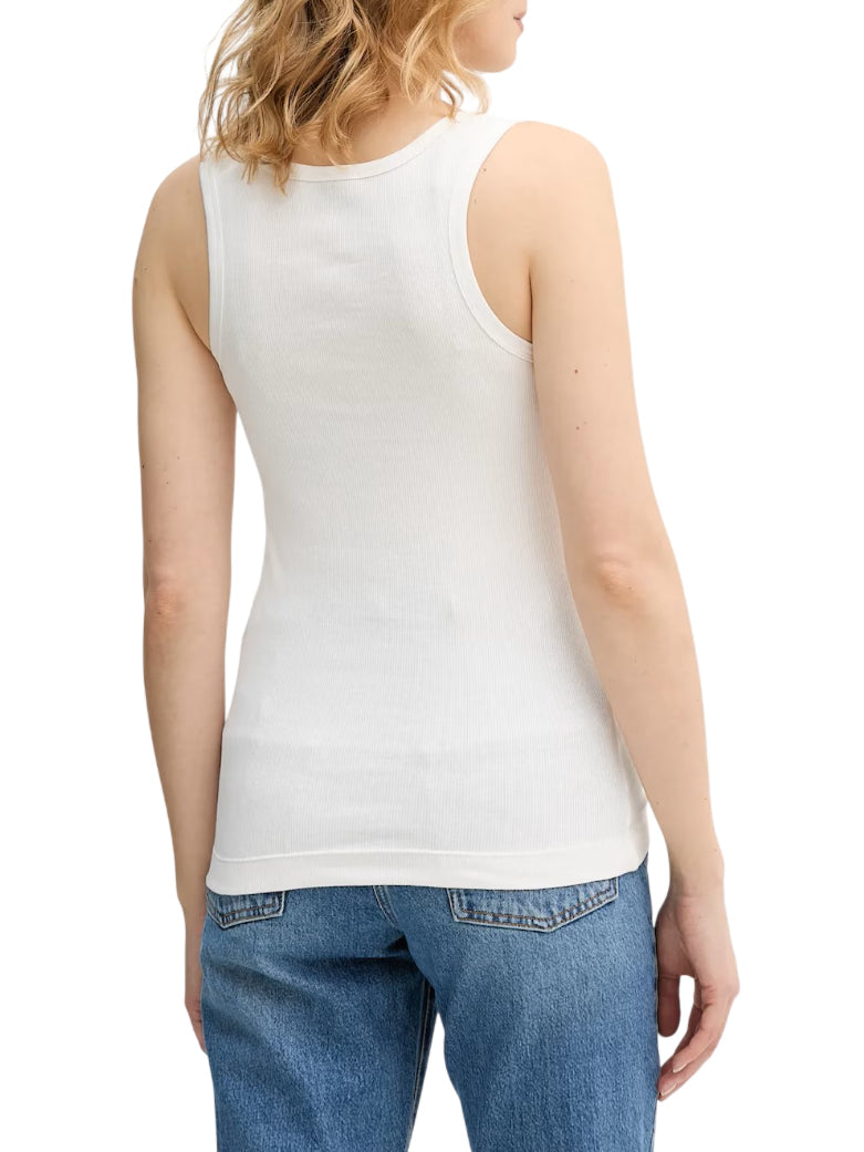 Pinko canotta a costine Calcolatore bianco 100807-A338 Z05 PINKO 