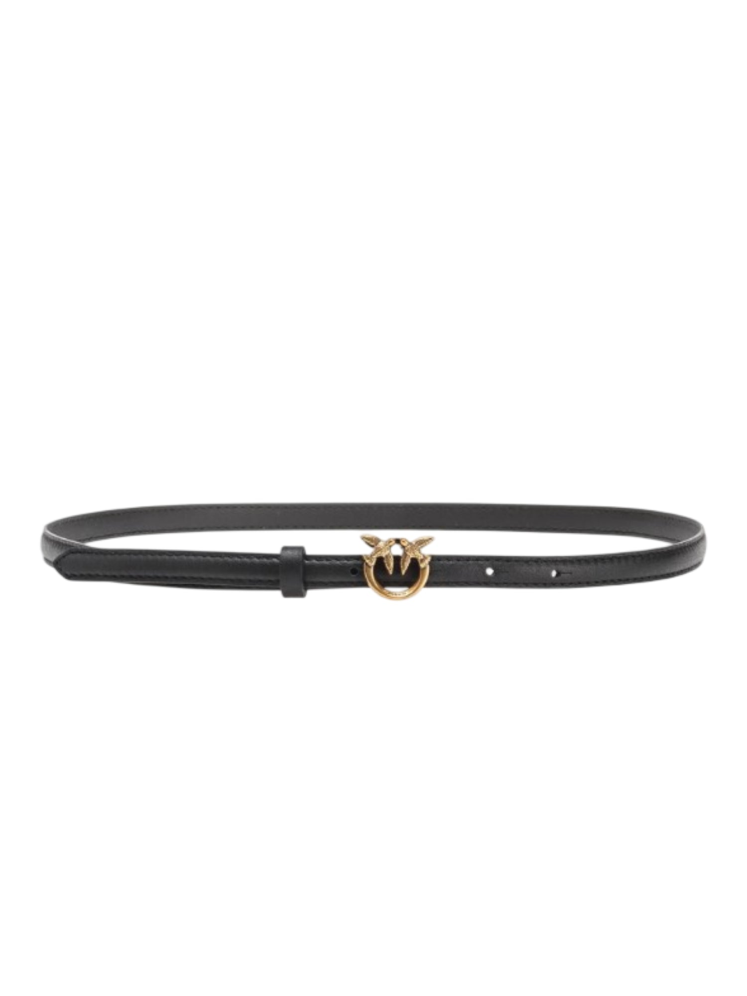 Pinko cintura Love Berry h1 in pelle nero oro 102148-A1A8 Z99Q PINKO 
