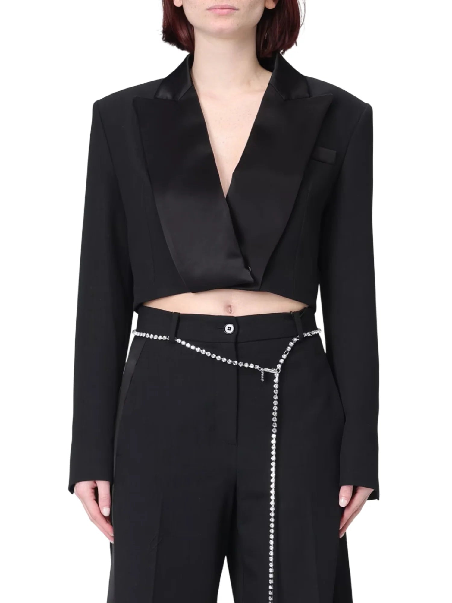 Pinko giacca blazer crop Visciola Spencer nero 106394-A35I Z99 PINKO 