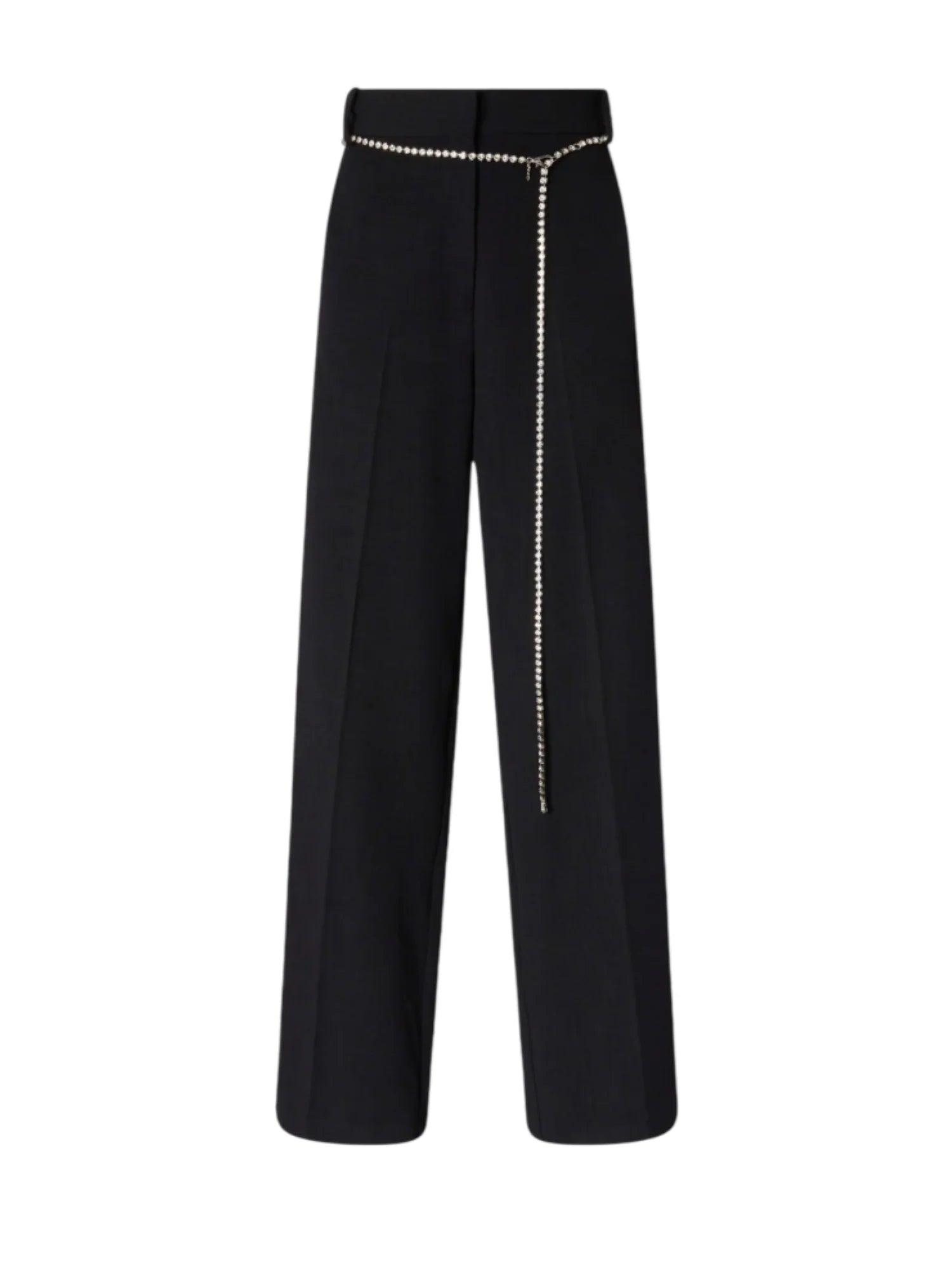Pinko pantaloni palazzo Cedro con cintina gioiello nero 106397-A35I Z99 PINKO 