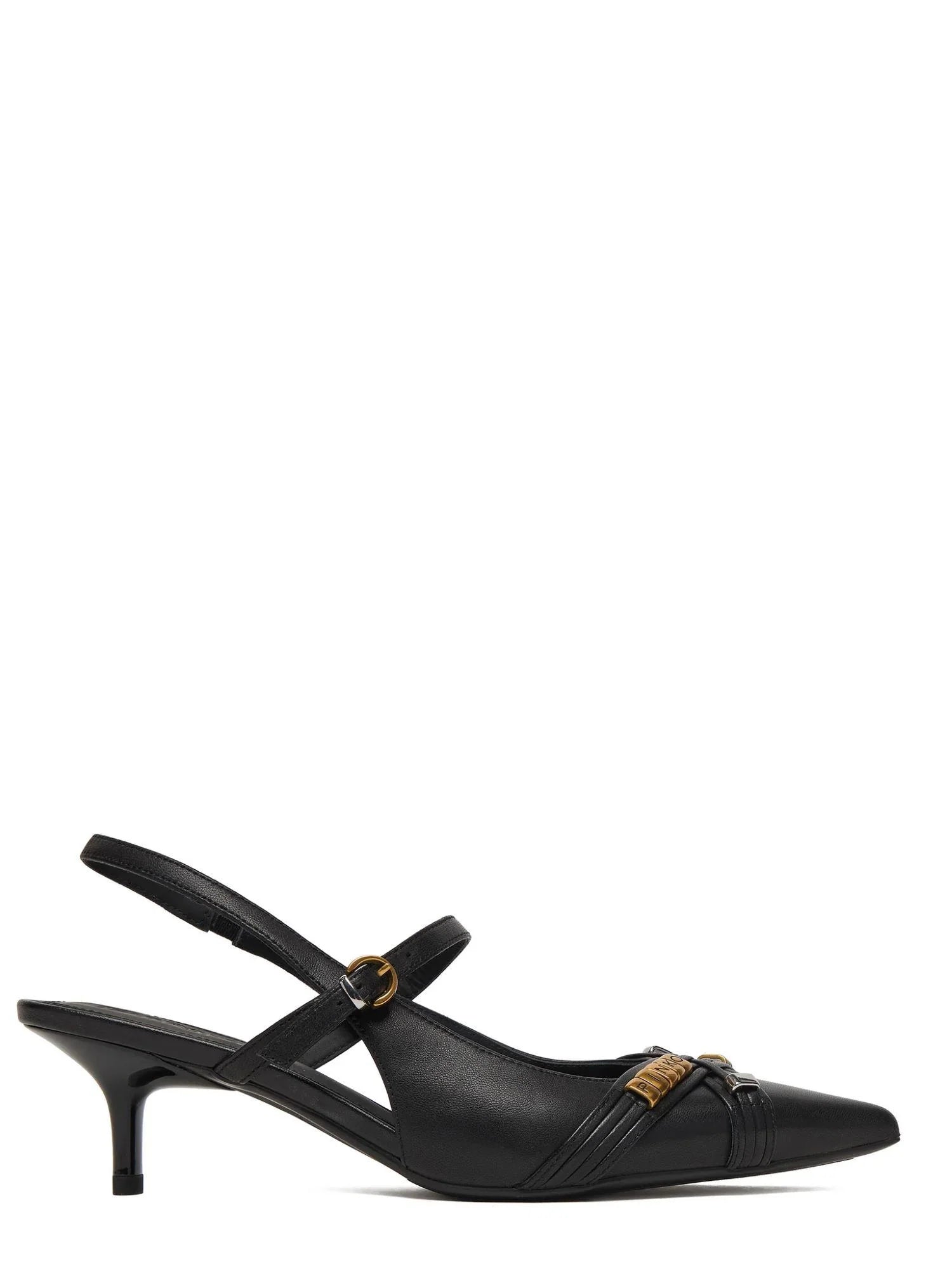 Pinko decollete slingback Gloria in pelle nero SD0489P003 Z99 PINKO 