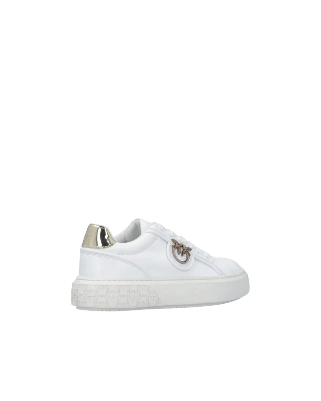 Pinko sneakers donna in pelle Yoko bianco oro SS0041P087 Z1B PINKO 