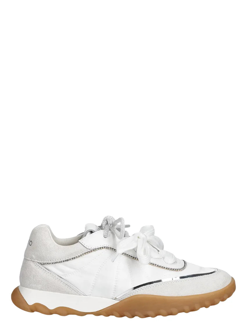 Pinko sneakers Gea doppi lacci con strass bianco SS0179P076 Z1B PINKO 