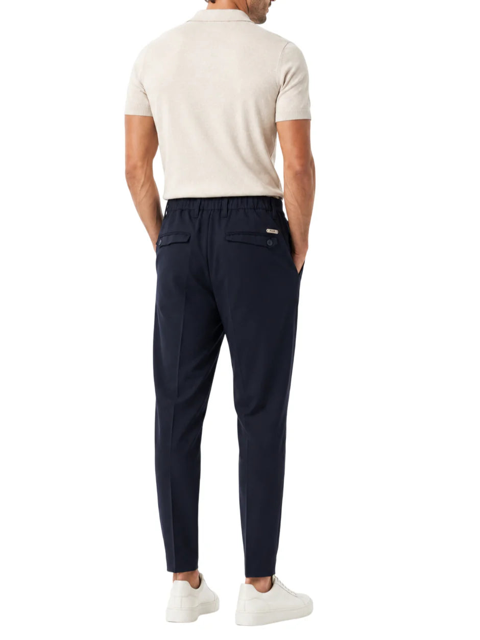 Rar pantaloni uomo con pinces misto viscosa blu DESICA-226051 B006 RAR 