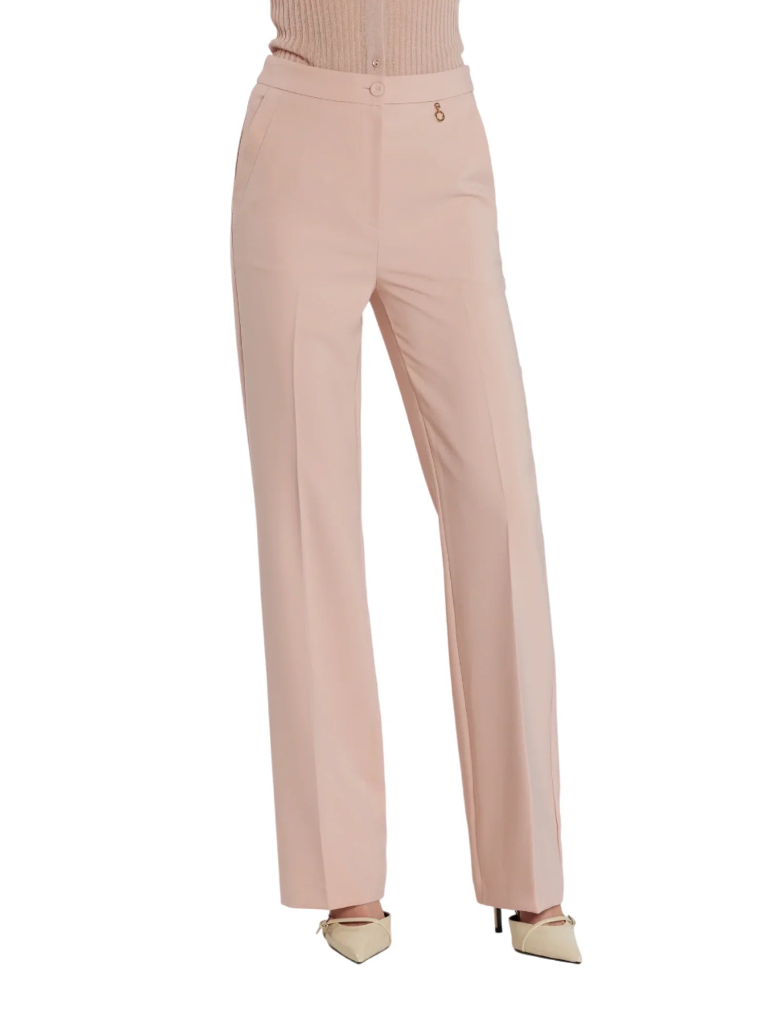 Relish pantaloni flare vita alta Indianapolis rosa INDIANAPOLIS 1489 RELISH 