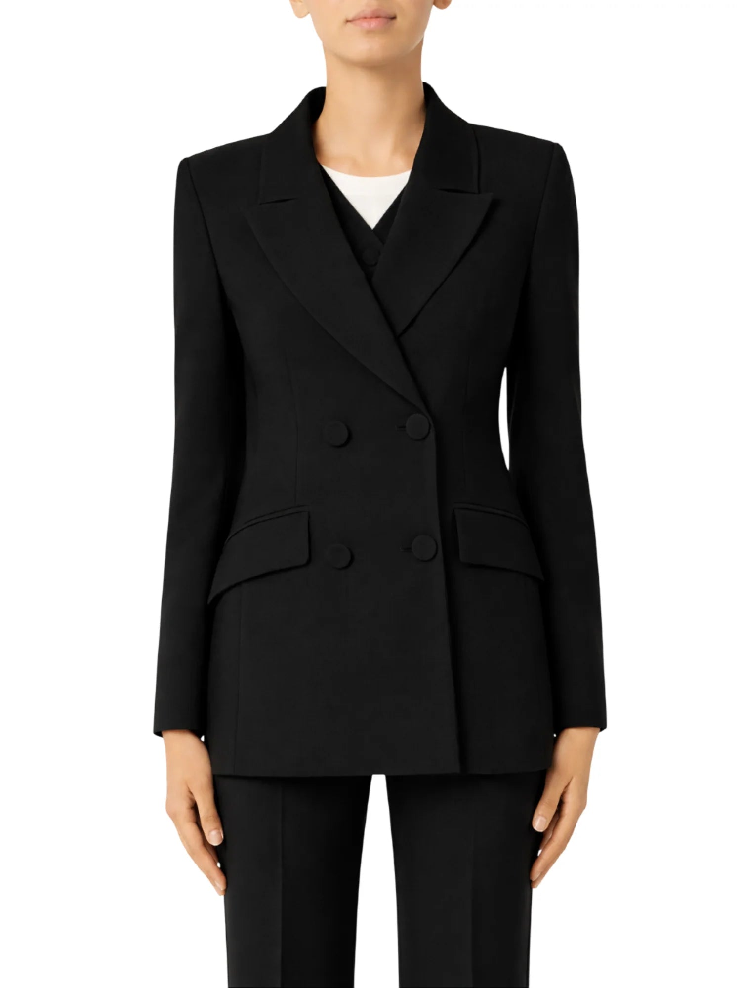 Sandro Ferrone giacca blazer doppiopetto nero S18XBFRARA NERO Sandro FERRONE 