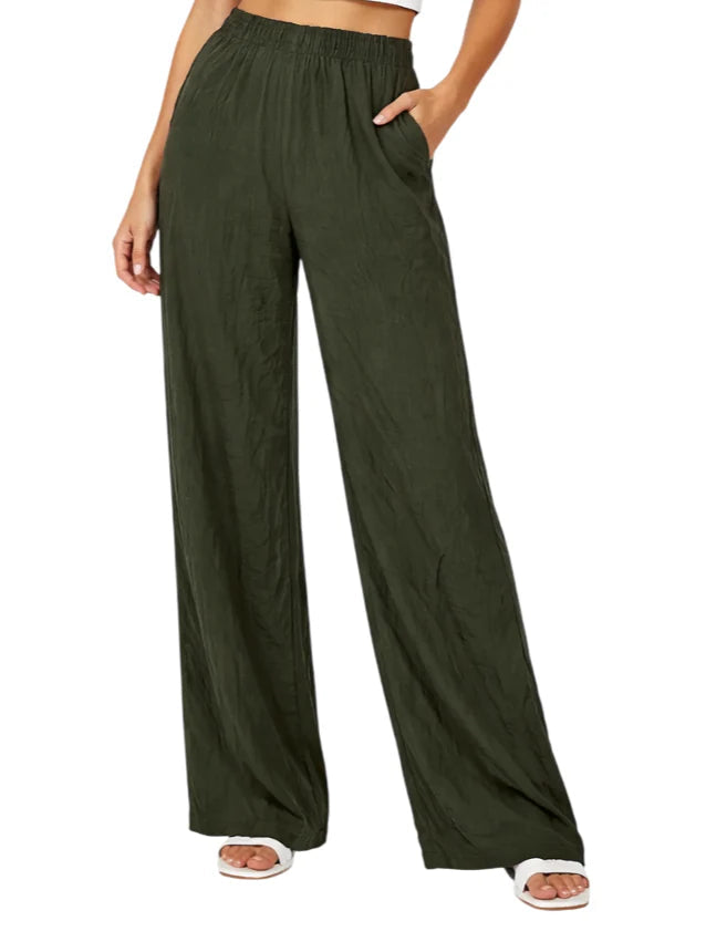 Sandro Ferrone pantaloni gamba larga effetto crinkle verde militare S23XBFBAJA MILITARE Sandro FERRONE 