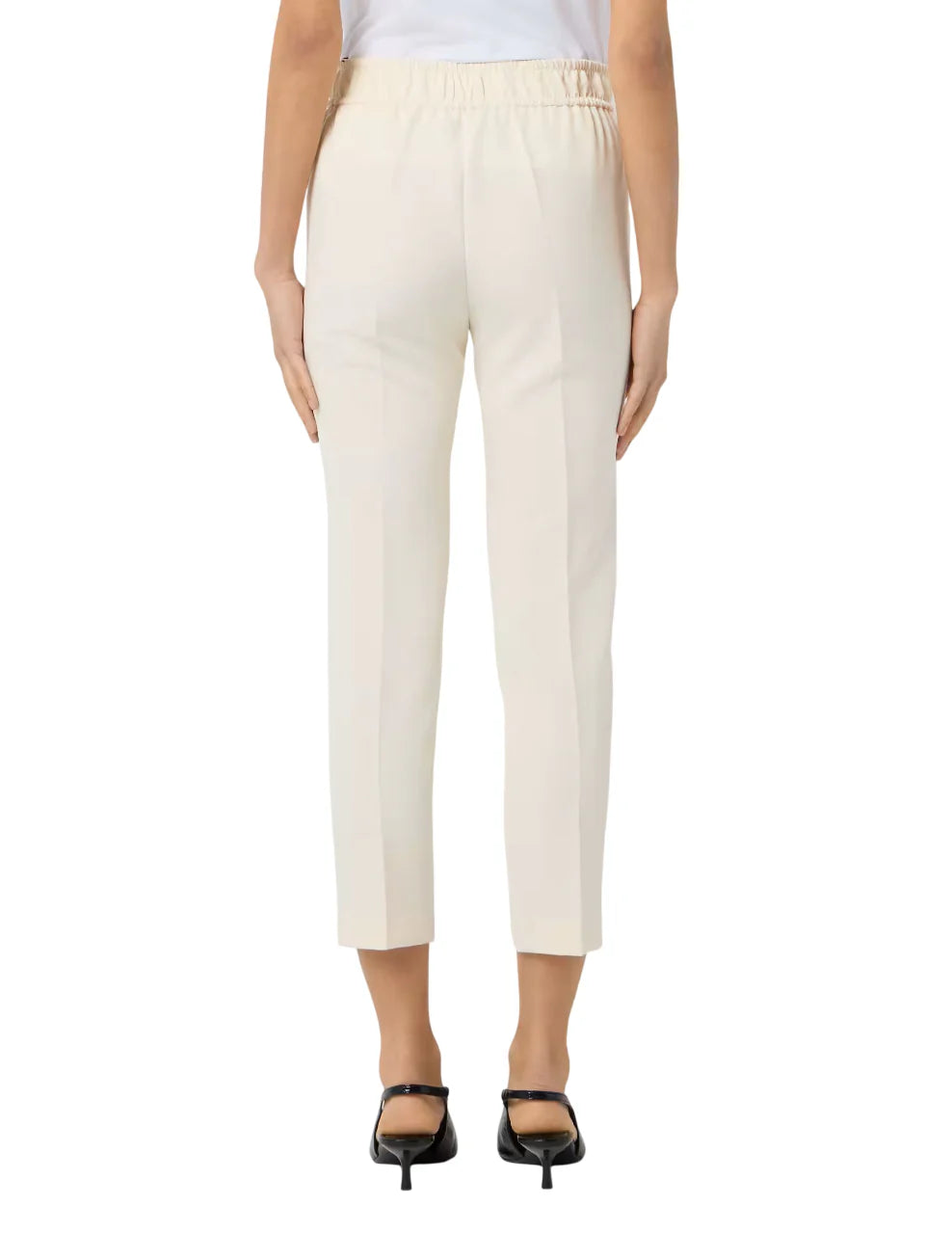 Sandro Ferrone pantaloni donna Furfantello crop panna S39XBFFURFANTELLOTEC ECRU Sandro FERRONE 