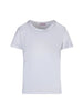 Sandro Ferrone T-shirt manica corta donna con strass bianco