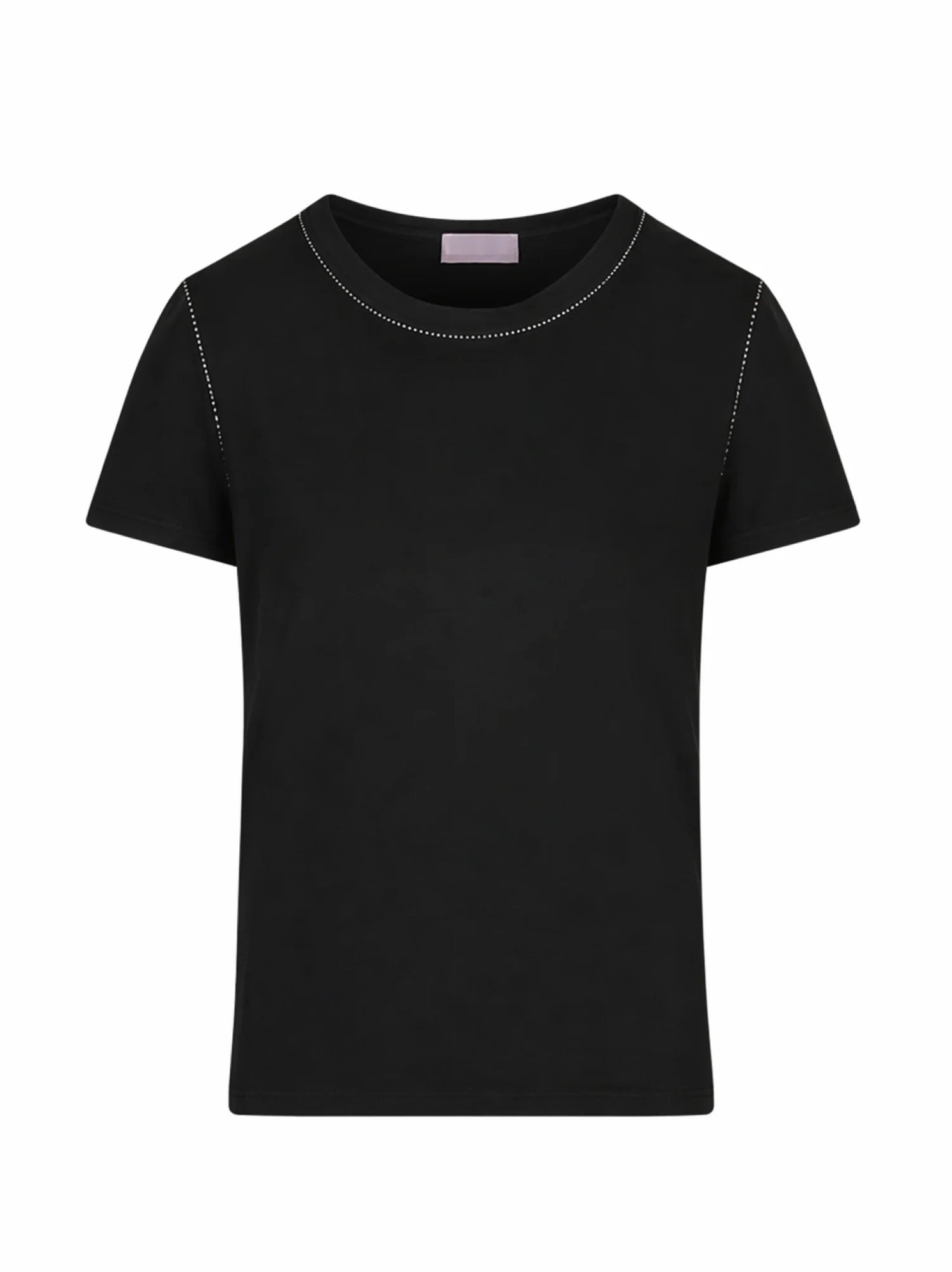 Sandro Ferrone T-shirt manica corta donna con strass nero S87XBFSTRAS NERO Sandro FERRONE 