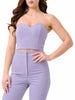 Silence top crop bustier lilla