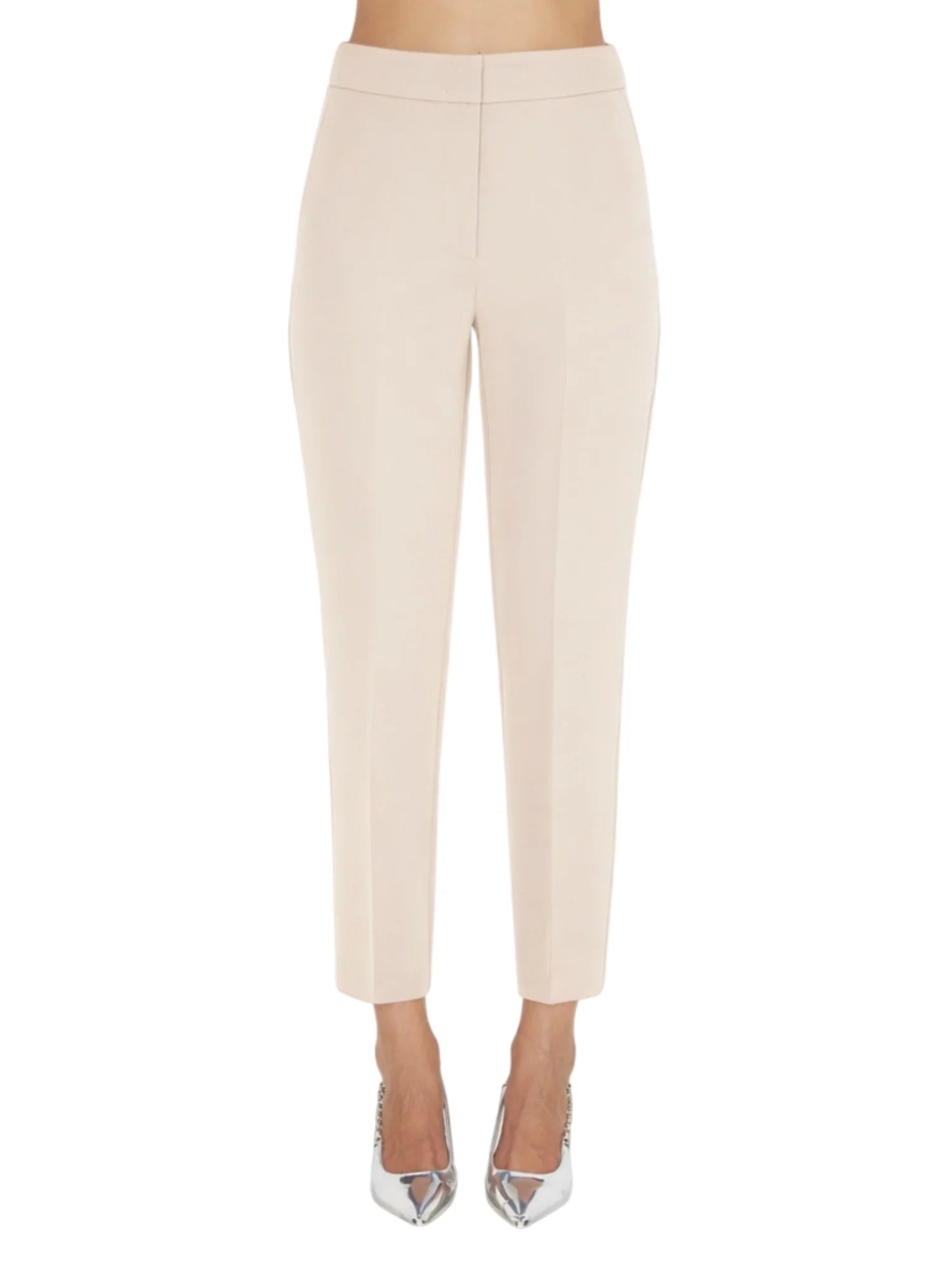 Silence pantaloni gamba slim donna ecrù NP2002KEY GREIGE SILENCE 