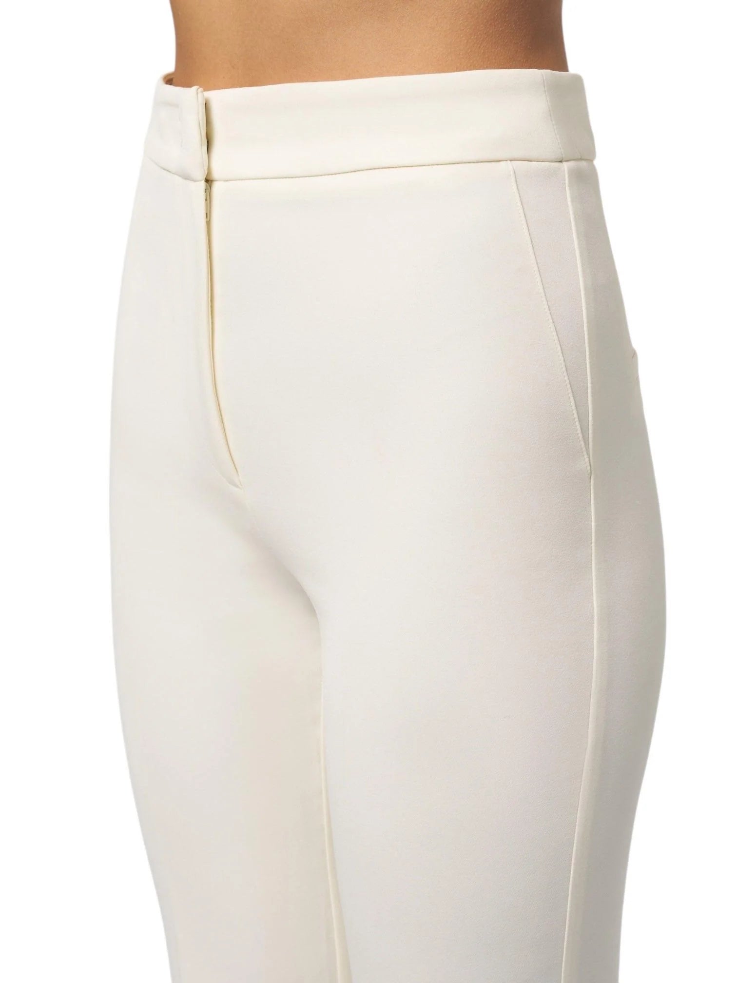Silence pantaloni a zampa Lux panna NP2003-300 OFF WHITE SILENCE 