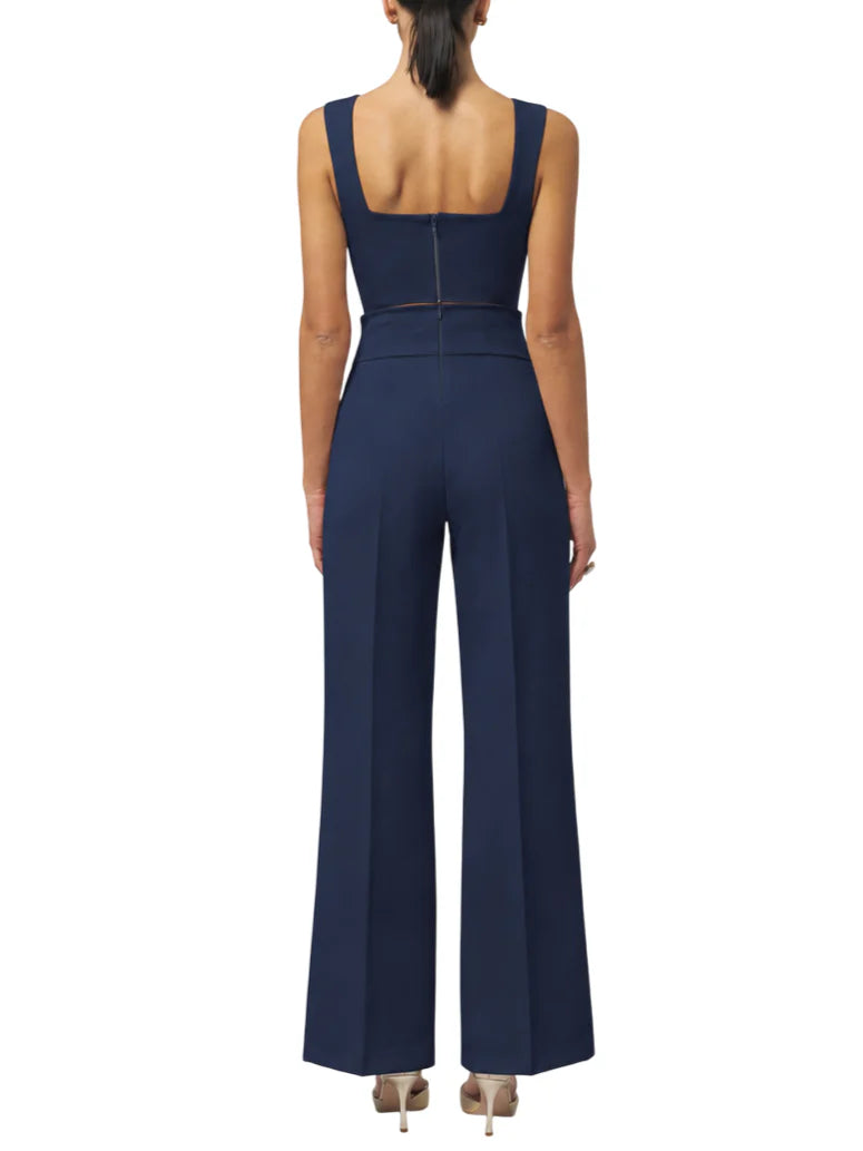 Silence pantaloni palazzo vita alta blu SD2025HONEY NAVY SILENCE 