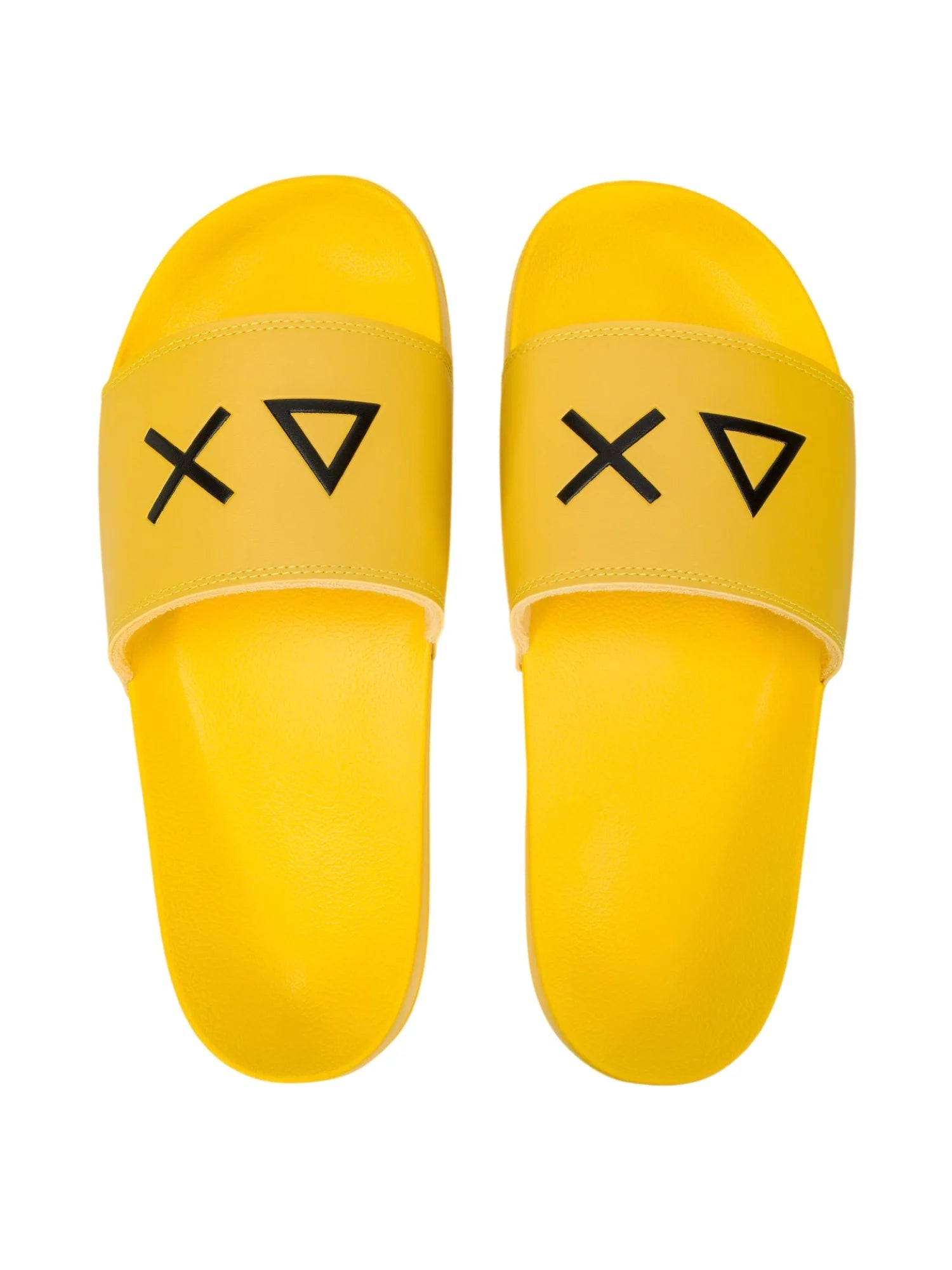 Sun68 ciabatte uomo in gomma con logo giallo X36110 GIALLO SUN68 