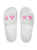 Sun68 ciabatte donna in gomma con logo bianco