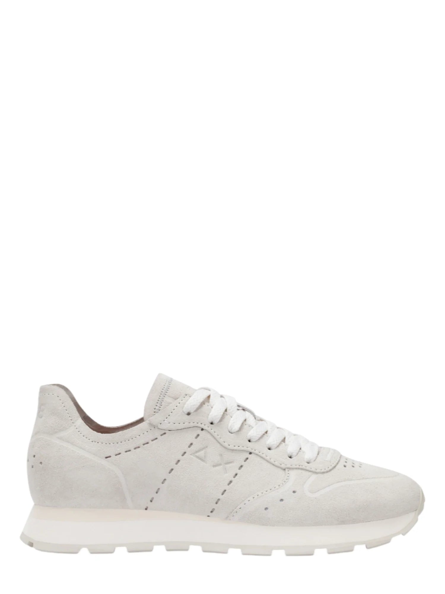 Sun68 sneakers uomo Tom Raw Edge in suede bianco Z36103 BIANCO SUN68 