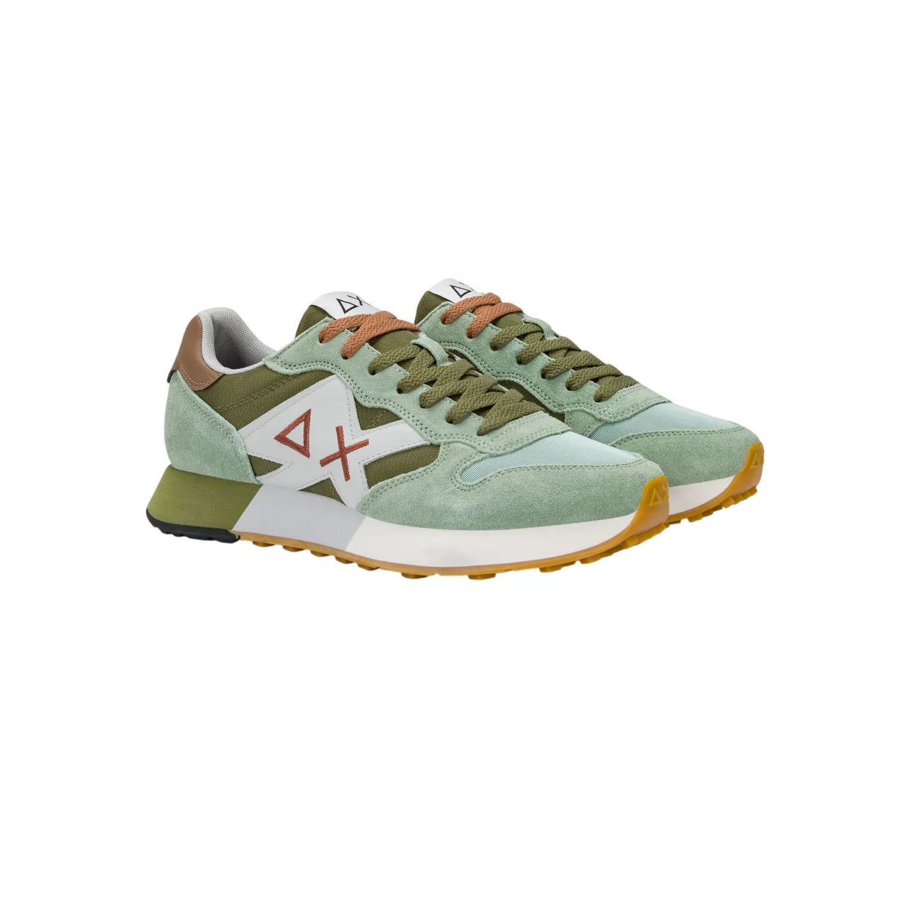 Sun68 sneakers uomo Jaki 2.0 bicolor verde salvia verde militare Z36116 VERDE SALVIA-MILITARE SUN68 
