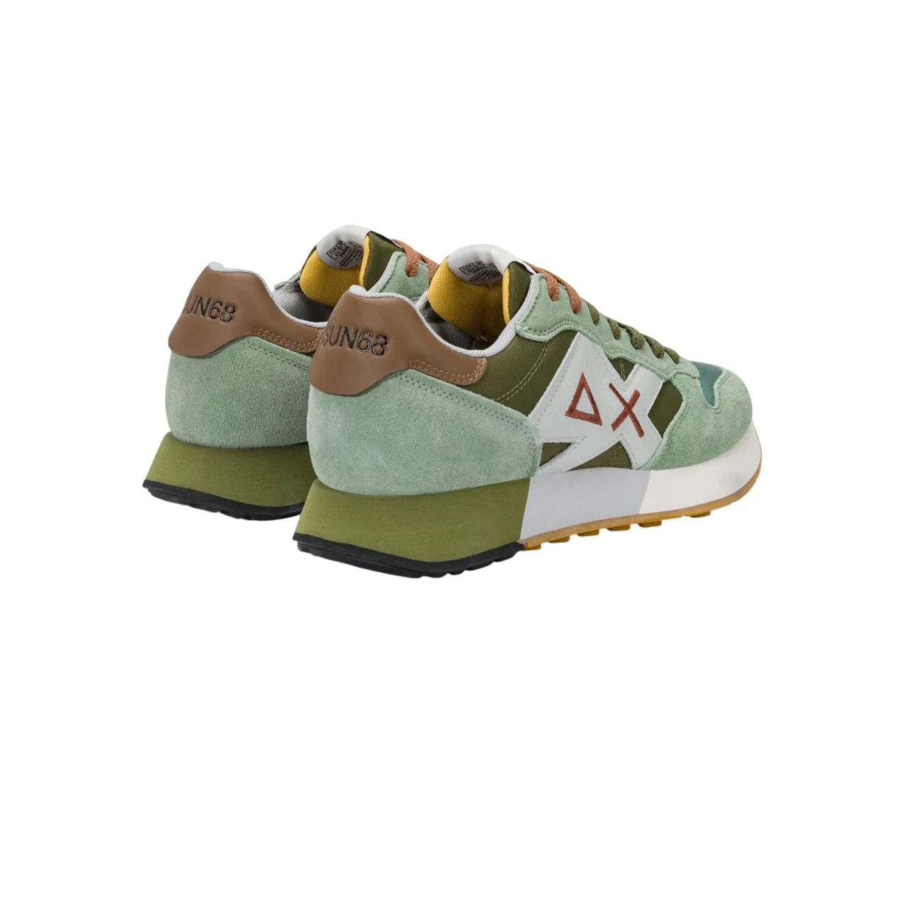 Sun68 sneakers uomo Jaki 2.0 bicolor verde salvia verde militare Z36116 VERDE SALVIA-MILITARE SUN68 