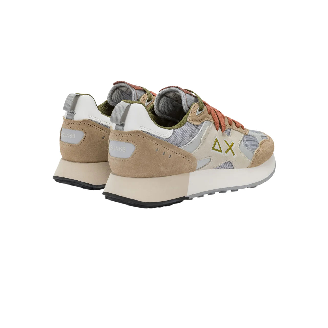 Sun68 sneakers uomo Jaki Outdoor in suede e mesh beige marrone Z36118 BEIGE SUN68 