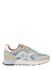 Sun68 sneakers uomo Jaki Outdoor in suede e mesh panna ecrù