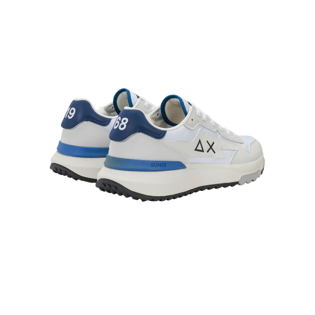 Sun68 sneakers uomo Niki 2.0 Solid bianco blu Z36121 BIANCO SUN68 