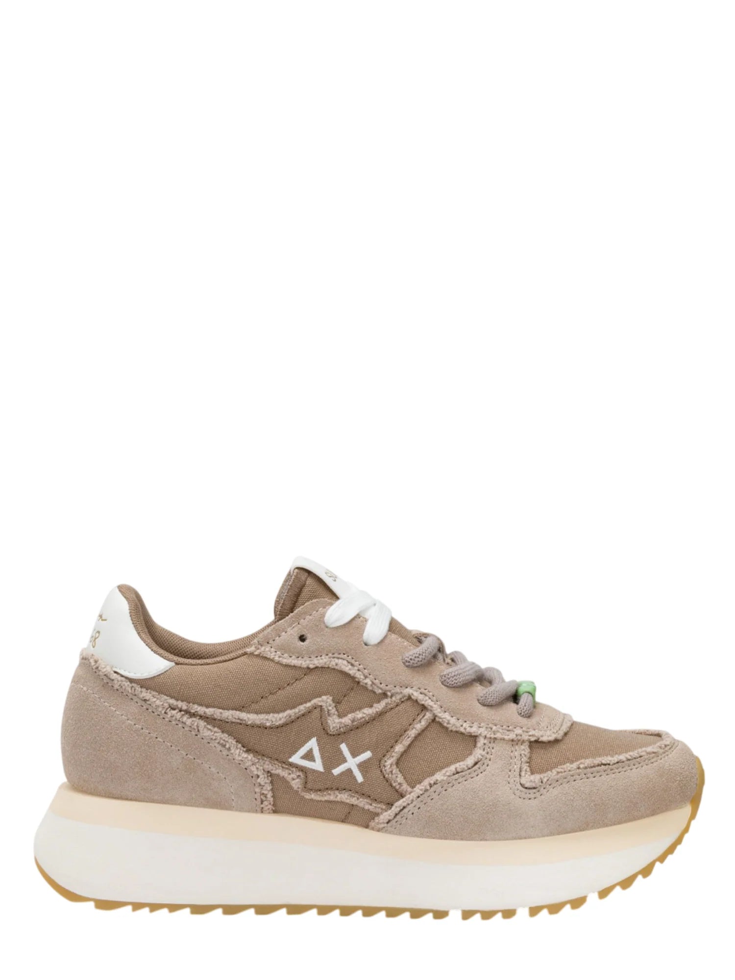 Sun68 sneakers Big Stargirl in suede e tessuto tortora Z36223 STONE SUN68 