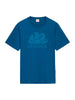 Sundek T-shirt uomo manica corta stampa logo azzurro