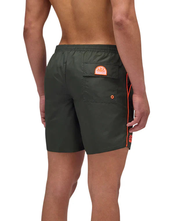 Sundek boxer mare uomo in nylon verde fango M420BDTA100 55102 SUNDEK 