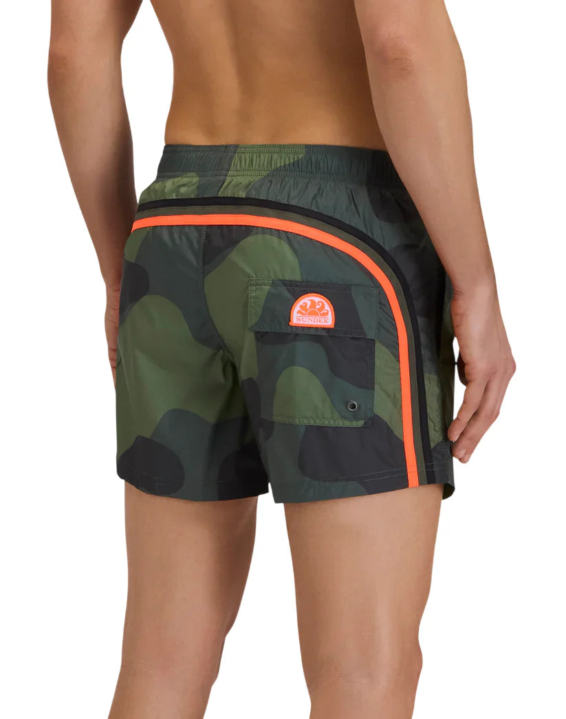 Sundek boxer mare uomo in fantasia camouflage verde M504BDRP1CM 032CM SUNDEK 