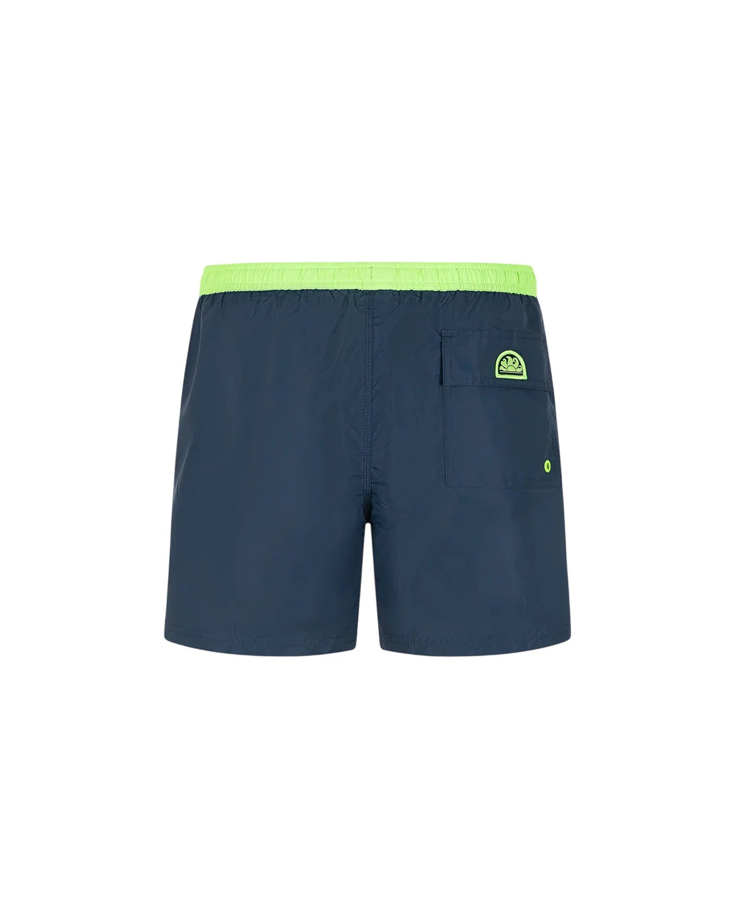 Sundek boxer mare uomo in nylon con logo blu verde fluo M732BDTA100 A9701 SUNDEK 