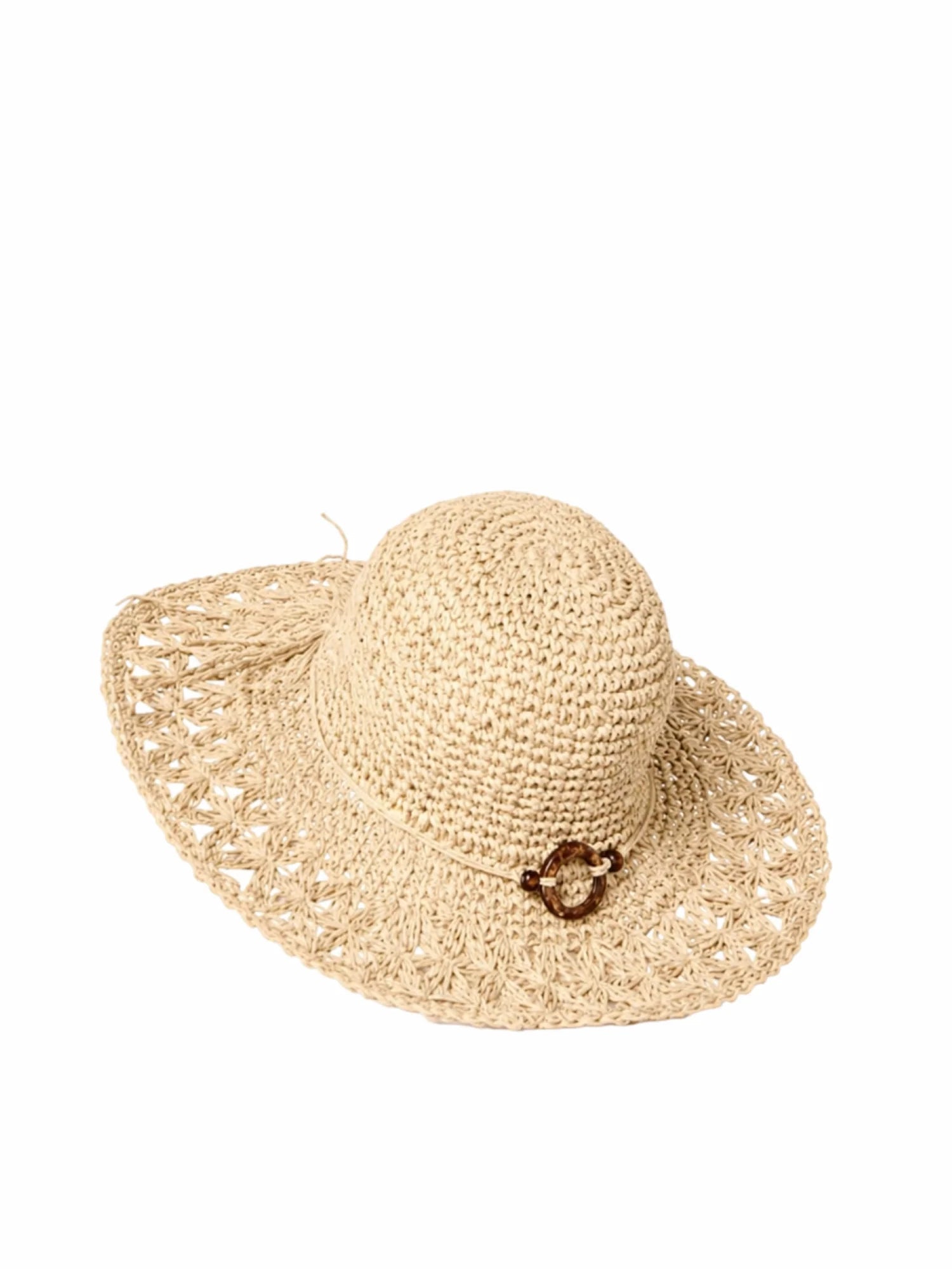 Surkana cappello in rafia Pamela beige 36SORA521 08 SURKANA 