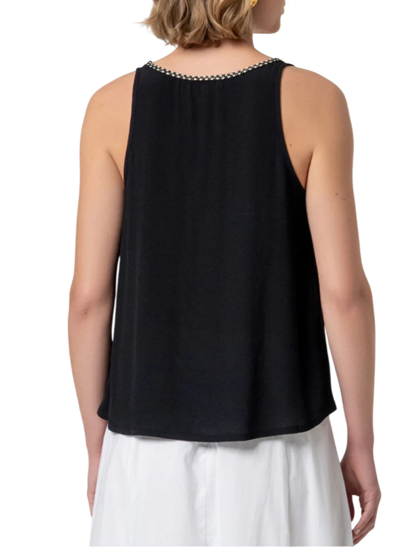 Surkana top donna in viscosa nero 526BALI022 00 SURKANA 